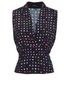 Joseph Sleeveless Polka Dot Blouse, front view