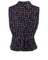 Joseph Sleeveless Polka Dot Blouse, back view