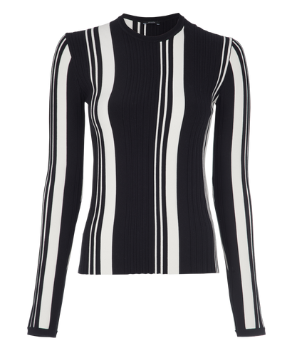 Joseph Striped Silk Blend Top, front view