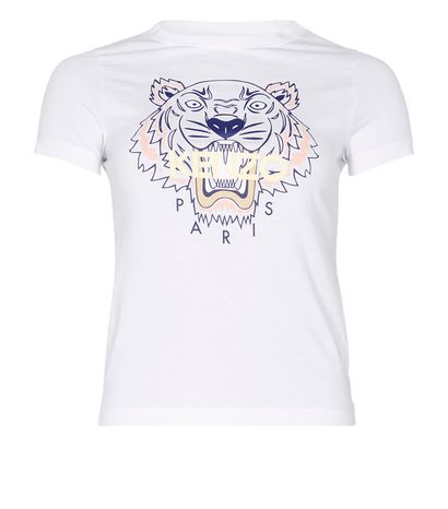 Kenzo Tiger T-Shirt, &pound;35, Clothing, White, Cotton, Front view