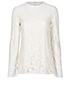 Lanvin Lace Long Sleeve Top, front view
