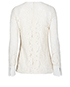 Lanvin Lace Long Sleeve Top, back view