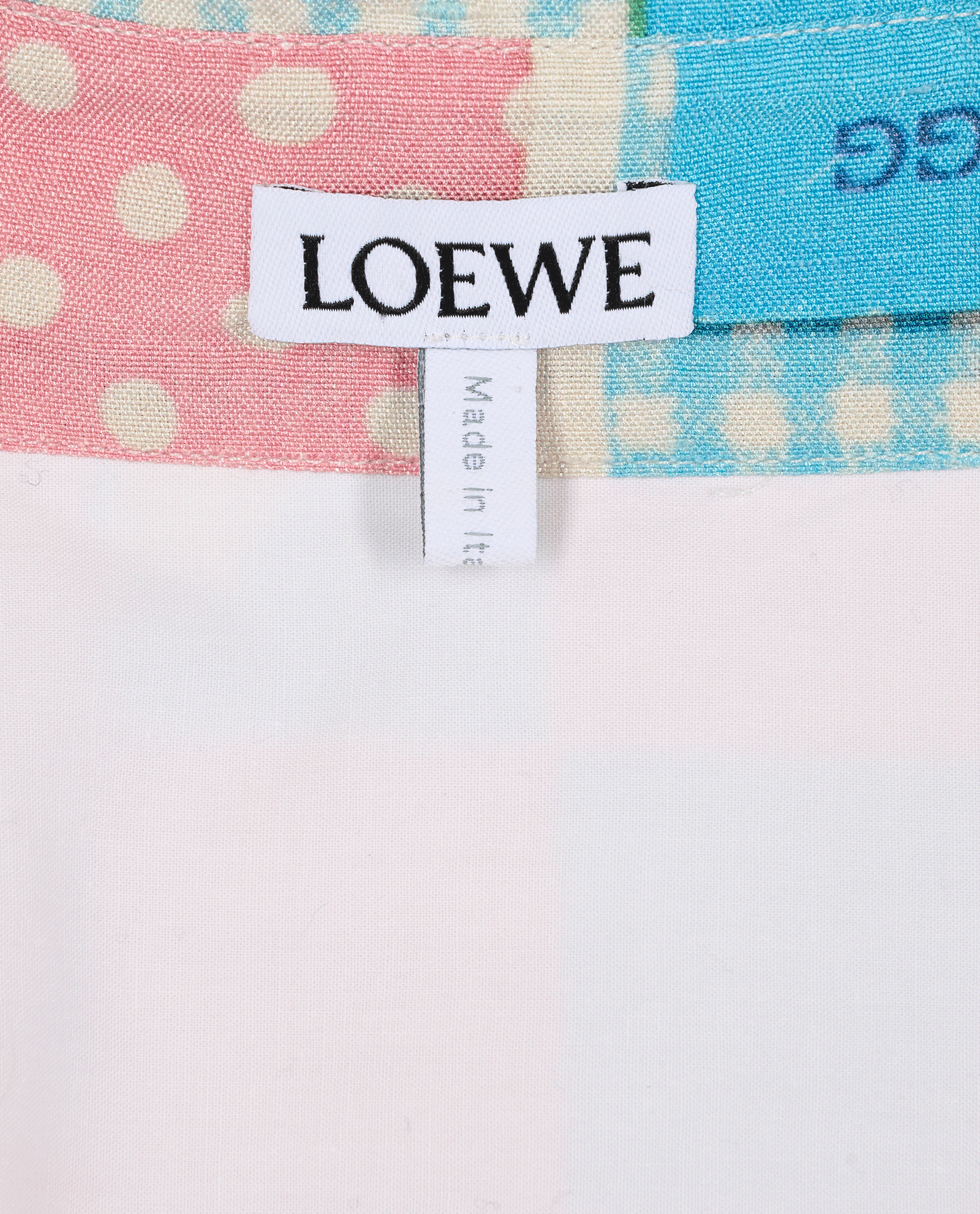 Loewe Doll House Oversized Shirt, &pound;180, Clothing, Blue/Pink/White, Cotton/Silk, Other view