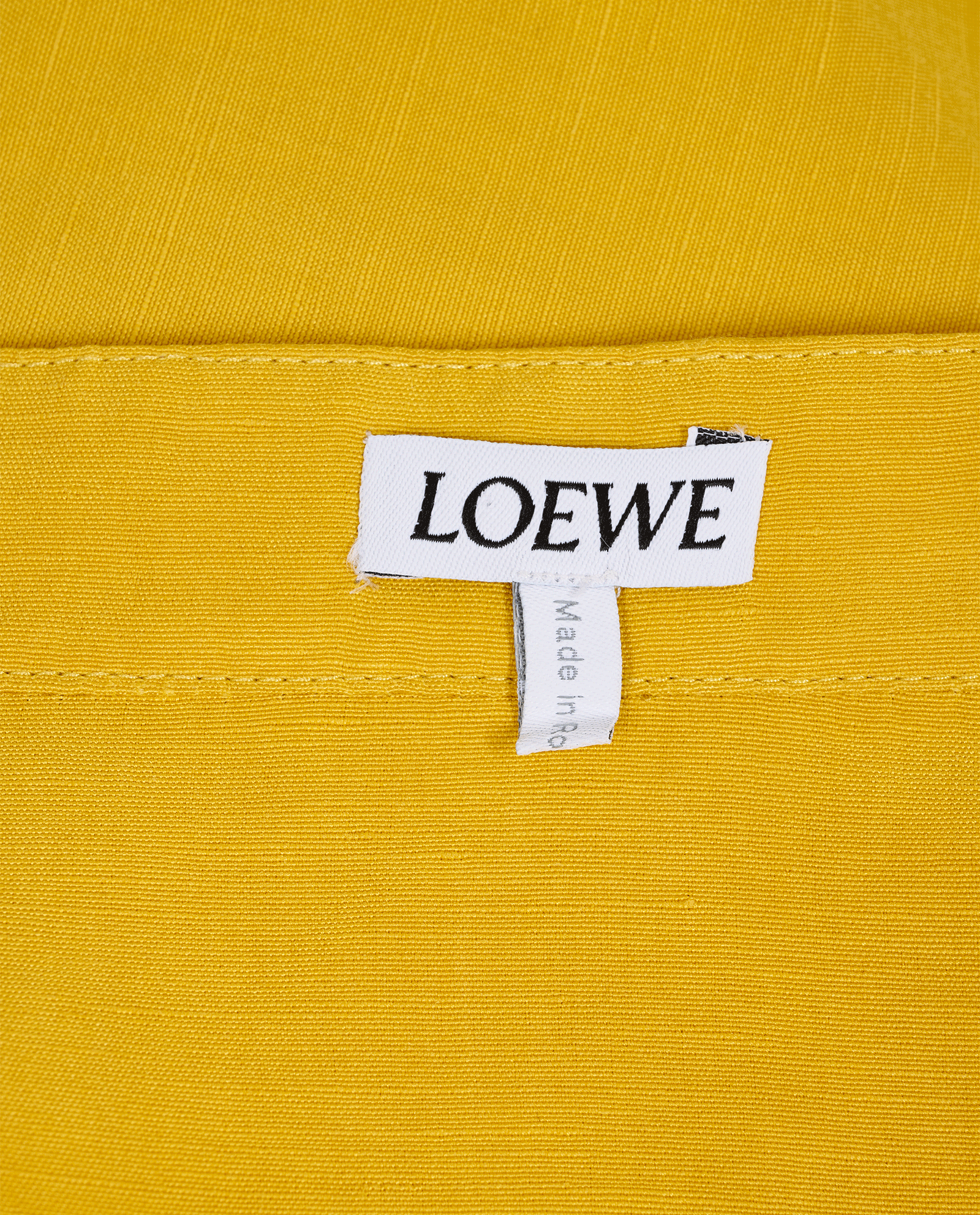 Loewe Anagram Cape Shirt, &pound;250, Clothing, Yellow, Linen/Silk, Other view