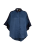 Loewe X Paula's Ibiza Oversized Shirt, &pound;150, Clothing, Blue, Linen, Front view