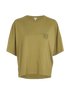 Loewe Embroidered Logo Oversized T-Shirt, &pound;180, Clothing, Khaki, Cotton, Front view