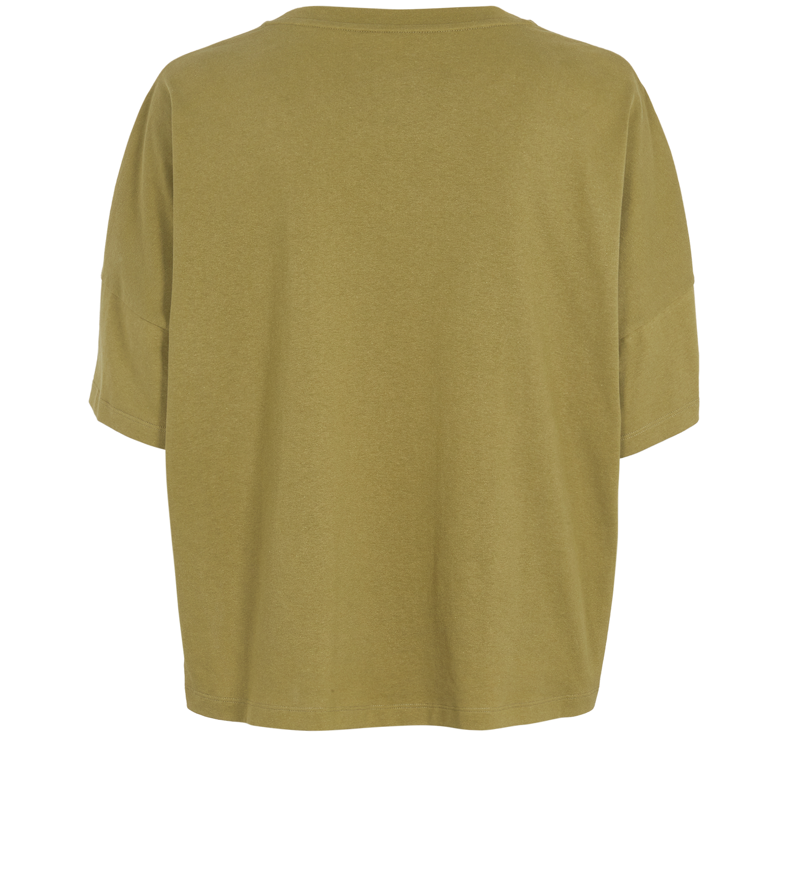 Loewe Embroidered Logo Oversized T-Shirt, &pound;180, Clothing, Khaki, Cotton, Back view