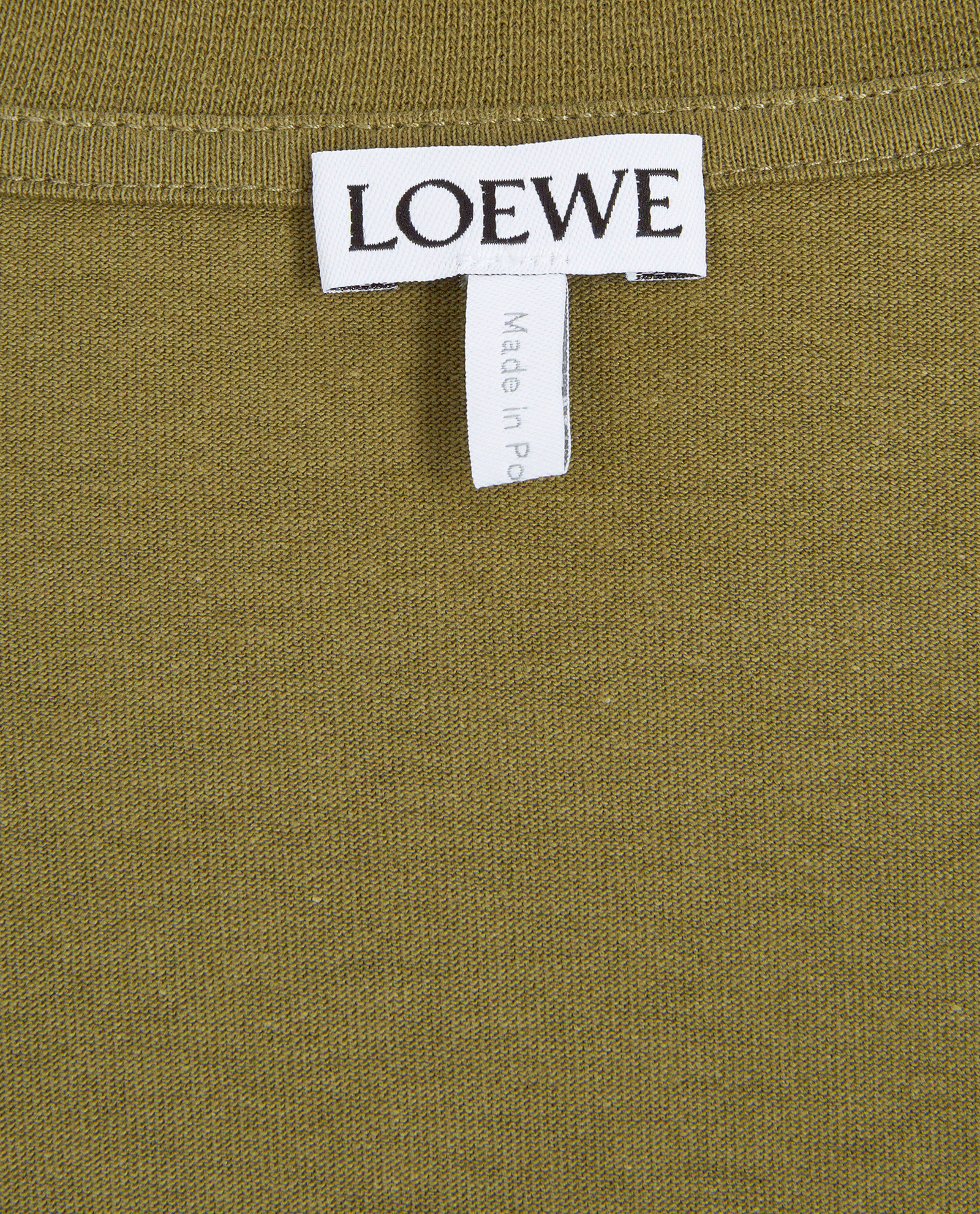 Loewe Embroidered Logo Oversized T-Shirt, &pound;180, Clothing, Khaki, Cotton, Other view