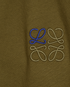Loewe Anagram Embroidered T-Shirt, &pound;220, Clothing, Khaki, Cotton, Other view