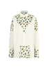 Loewe Floral Long Shirt, &pound;350, Clothing, White, Cotton, Front view
