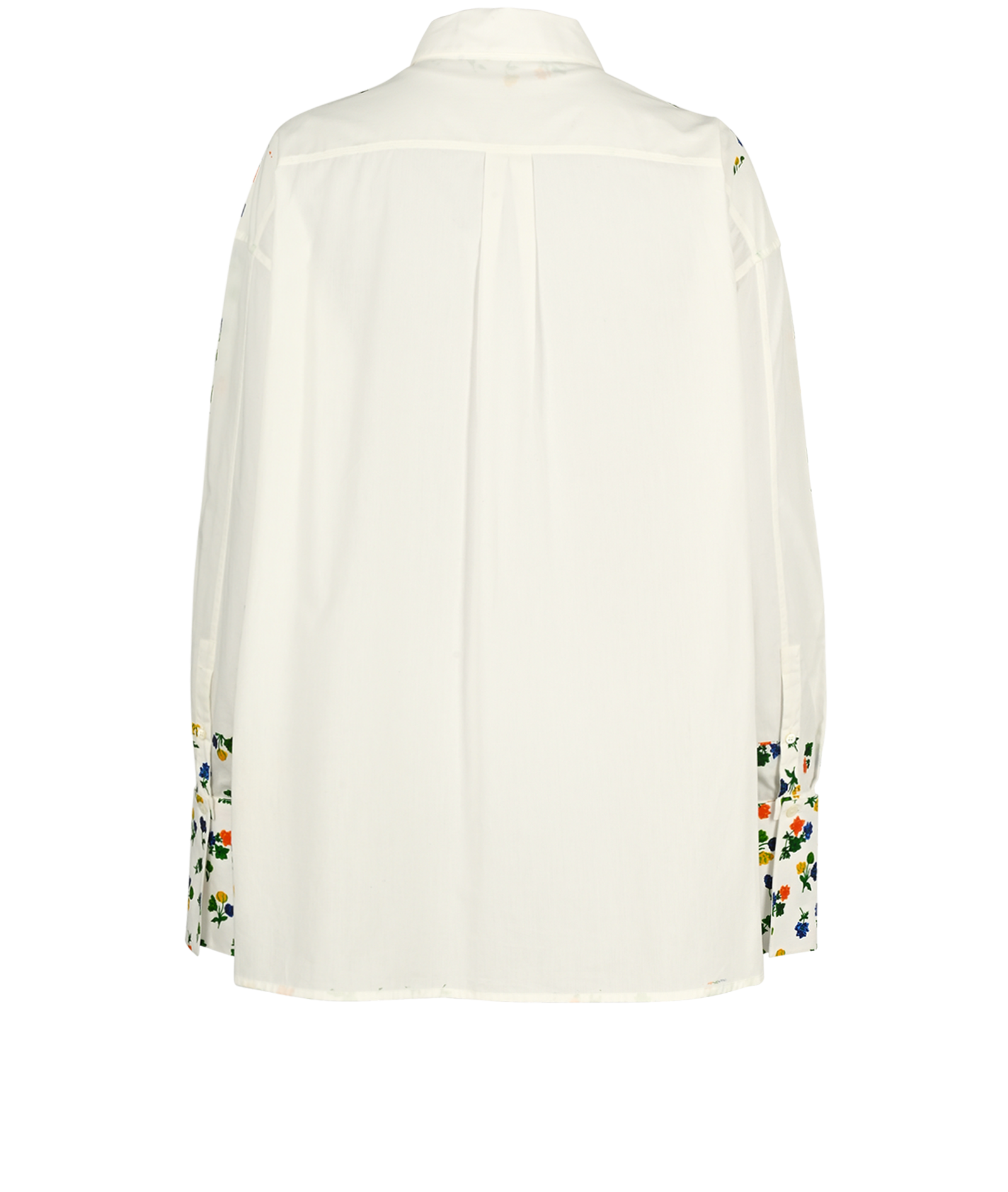 Loewe Floral Long Shirt, &pound;350, Clothing, White, Cotton, Back view
