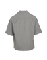 Loewe Anagram Oversized Short Sleeve Shirt, &pound;295, Clothing, Grey, Wool, Back view