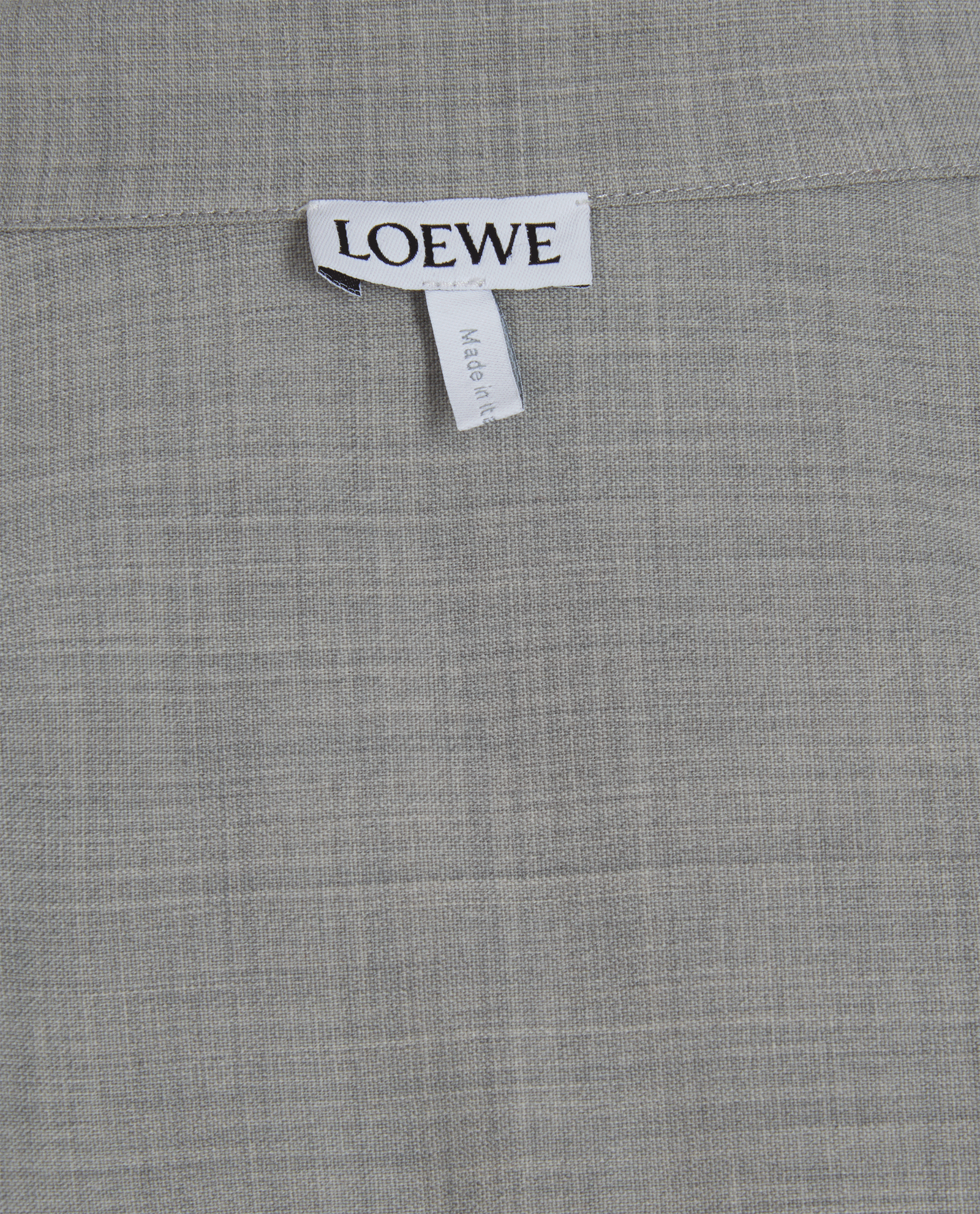 Loewe Anagram Oversized Short Sleeve Shirt, &pound;295, Clothing, Grey, Wool, Other view
