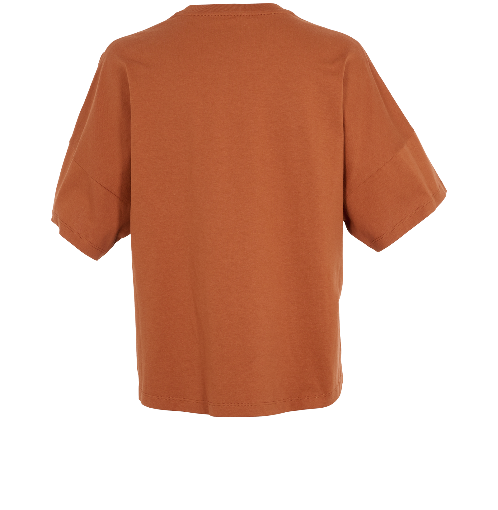 Loewe Anagram Embroidered Cropped T-Shirt, &pound;220, Clothing, Brown, Cotton, Back view