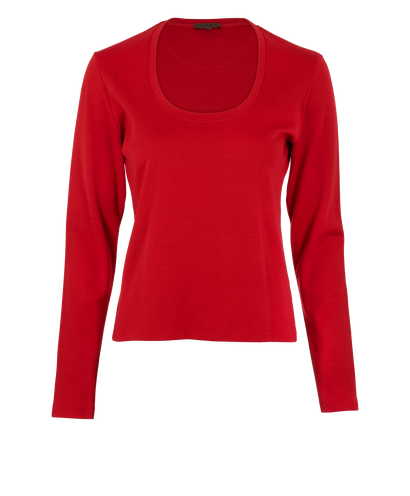 Loewe Long Sleeve Top, &pound;90, Clothing, Red, Wool, Front view