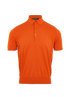 Loro Piana Knit Polo Shirt, &pound;195, Clothing, Orange, Cotton, Front view