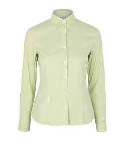 Loro Piana Striped Shirt, Cotton/Nylon, Green, UK 6, 3*