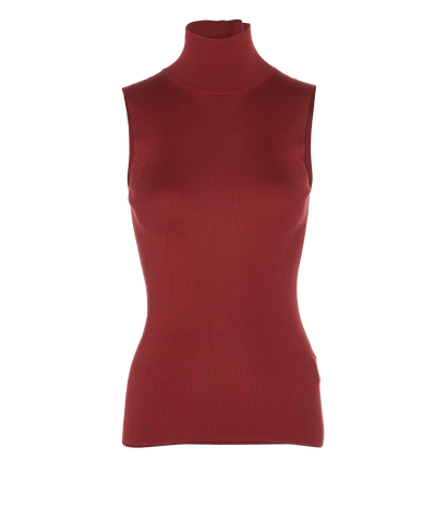 Loro Piana Turtle Neck Sleeveless Top, front view