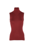 Loro Piana Turtle Neck Sleeveless Top, front view