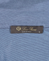 Loro Piana Logo Embroidered Polo Shirt, &pound;180, Clothing, Blue, Cotton/Silk, Other view