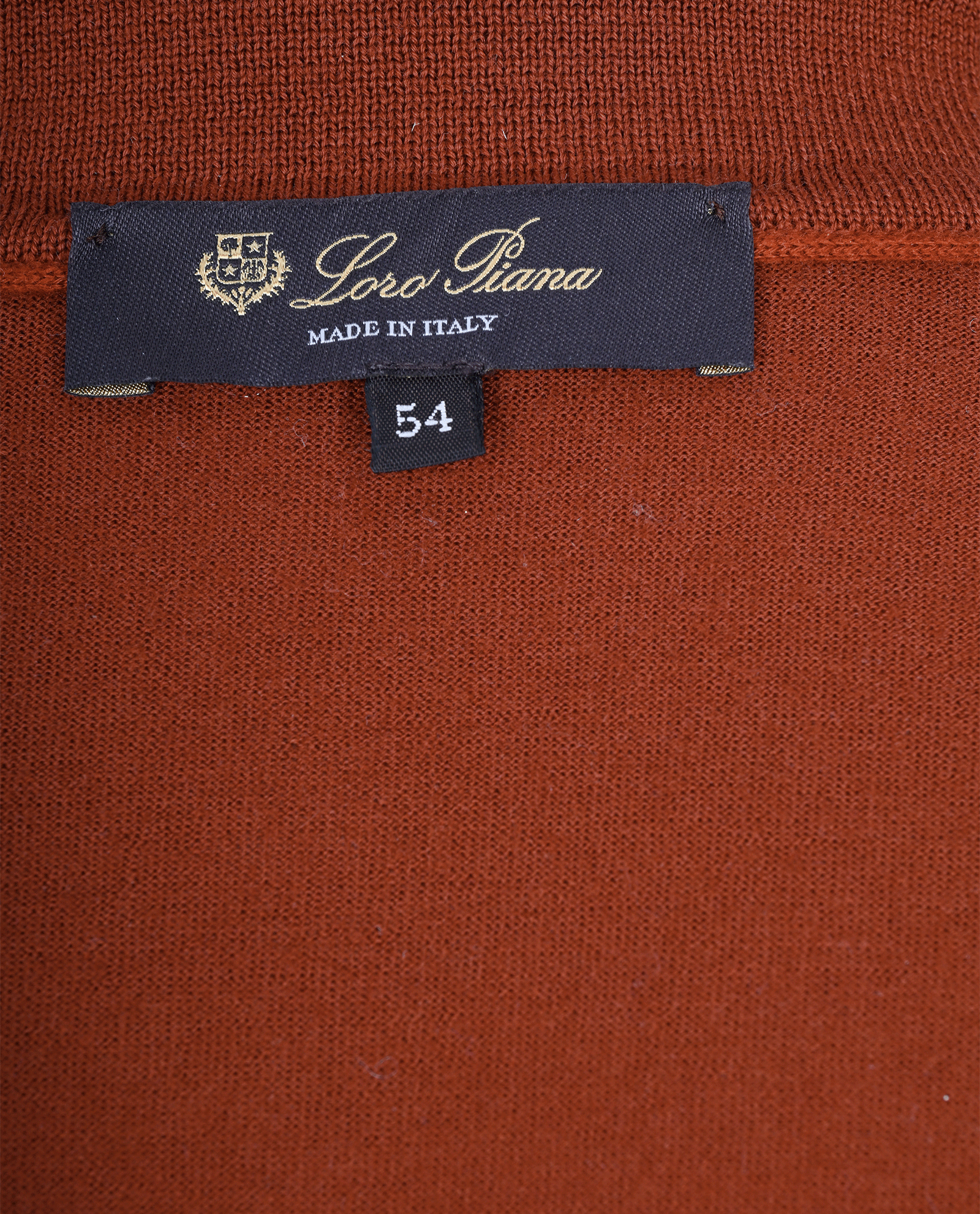 Loro Piana Long Sleeve Polo Shirt, &pound;180, Clothing, Brown, Wool, Other view