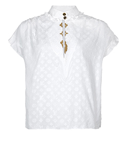 Shop Louis Vuitton MONOGRAM Frill blouse by Bellaris