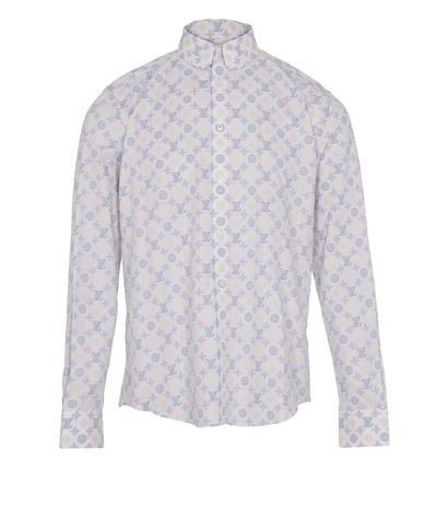 Louis Vuitton Embroidered Shirt, &pound;380, Clothing, White, Cotton, Front view