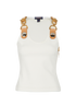 Louis Vuitton XXL Buckle Sleeveless Top, &pound;450, Clothing, White, Polyester (Polymer)/Viscose, Front view