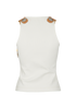 Louis Vuitton XXL Buckle Sleeveless Top, &pound;450, Clothing, White, Polyester (Polymer)/Viscose, Back view