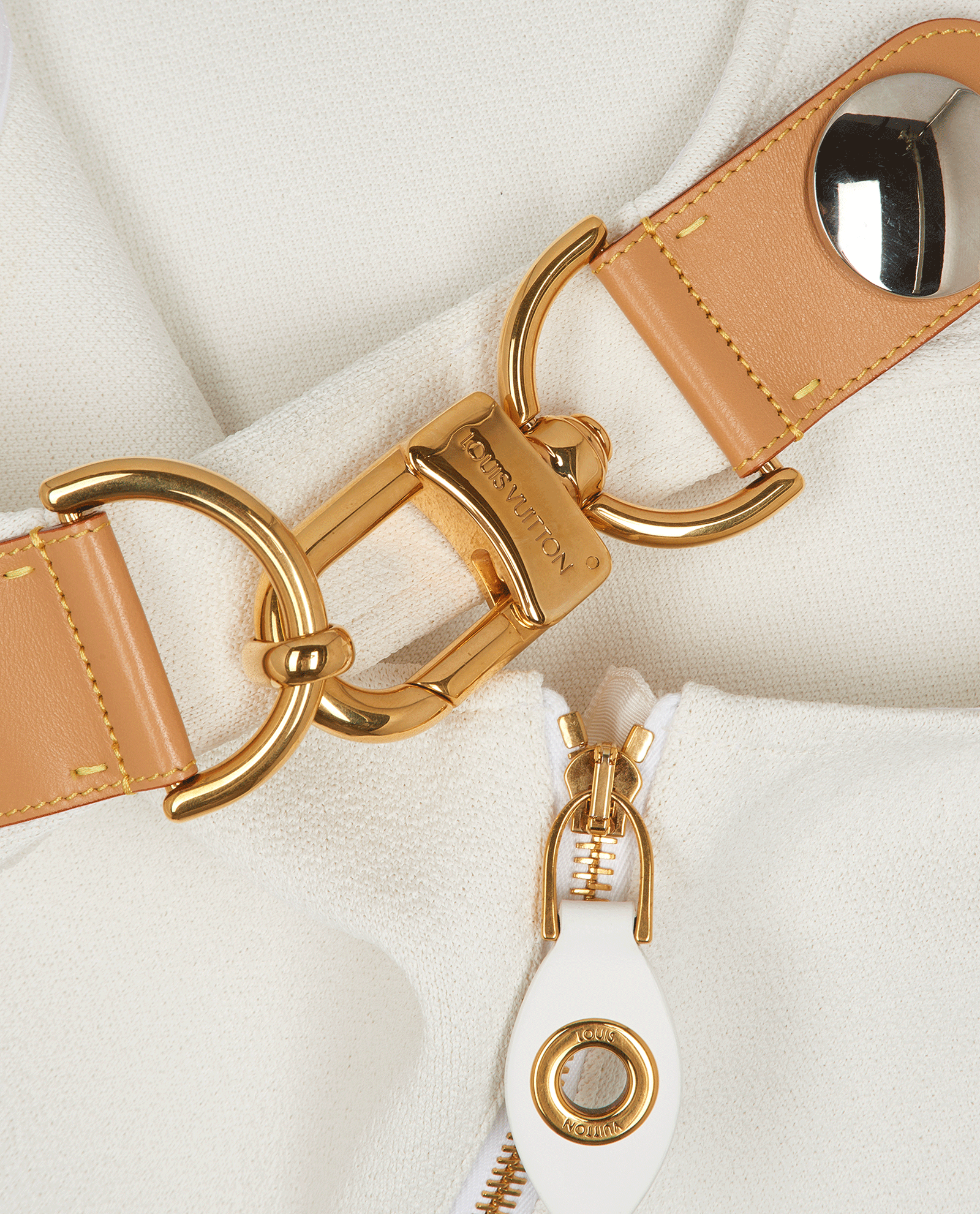 Louis Vuitton XXL Buckle Sleeveless Top, &pound;450, Clothing, White, Polyester (Polymer)/Viscose, Other view