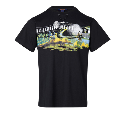 Louis Vuitton Cosmic Volleyball Print T-Shirt, front view