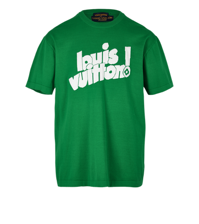 Louis Vuitton Knit T-Shirt, £450, Clothing, Green/White, Wool, Front view