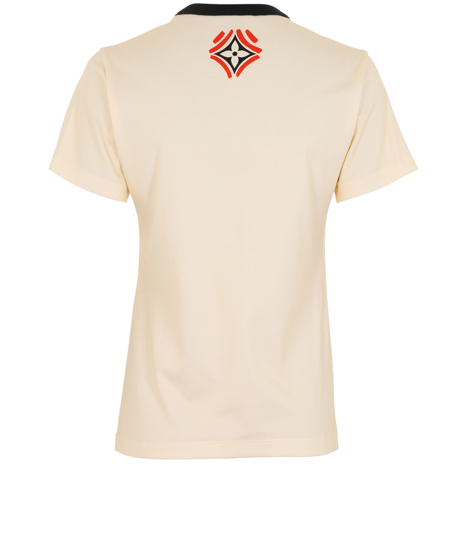 Louis Vuitton Crafty Logo T-Shirt, &pound;320, Clothing, Cream, Cotton, Back view