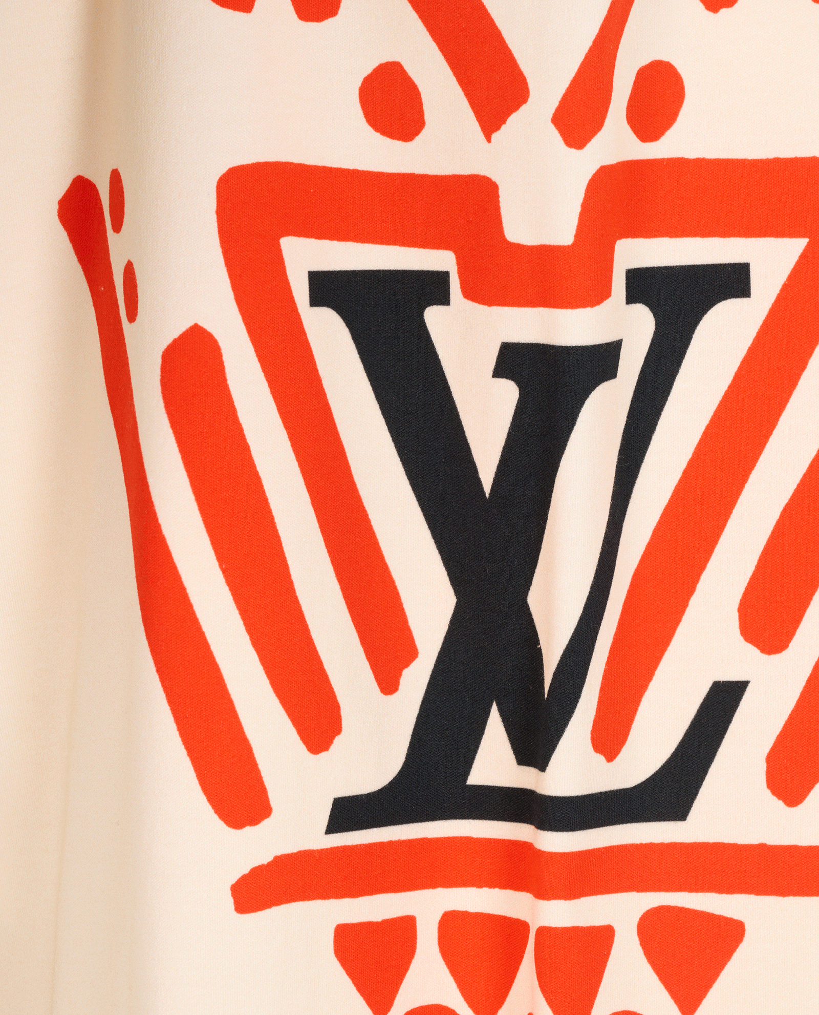 Louis Vuitton Crafty Logo T-Shirt, &pound;320, Clothing, Cream, Cotton, Other view