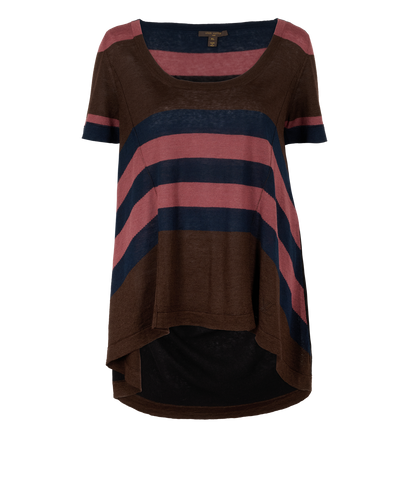 Louis Vuitton Striped Knit Top, &pound;150, Clothing, Black, Linen, Front view