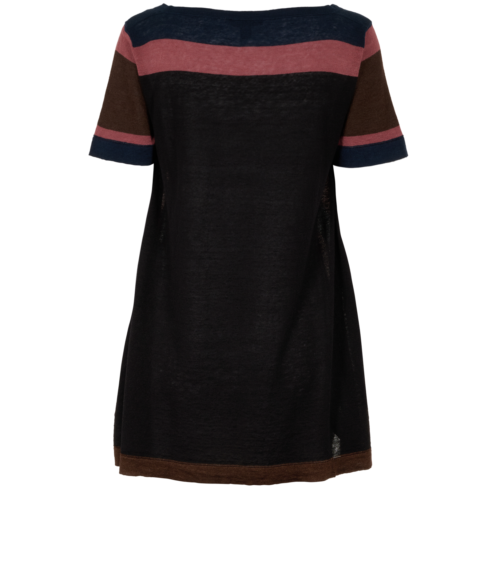 Louis Vuitton Striped Knit Top, &pound;150, Clothing, Black, Linen, Back view