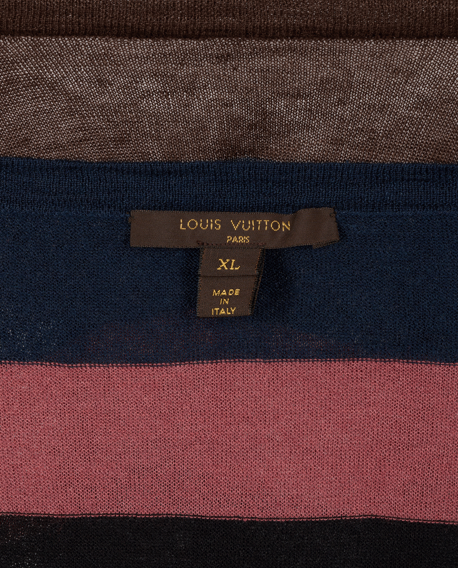 Louis Vuitton Striped Knit Top, &pound;150, Clothing, Black, Linen, Other view