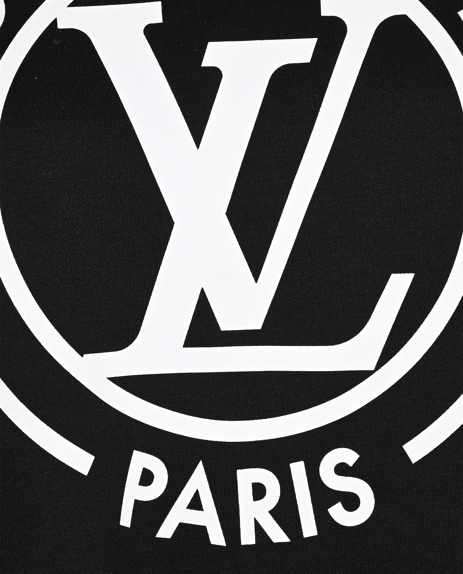 Louis Vuitton Flocked LV T-Shirt, &pound;375, Clothing, Black, Cotton, Other view