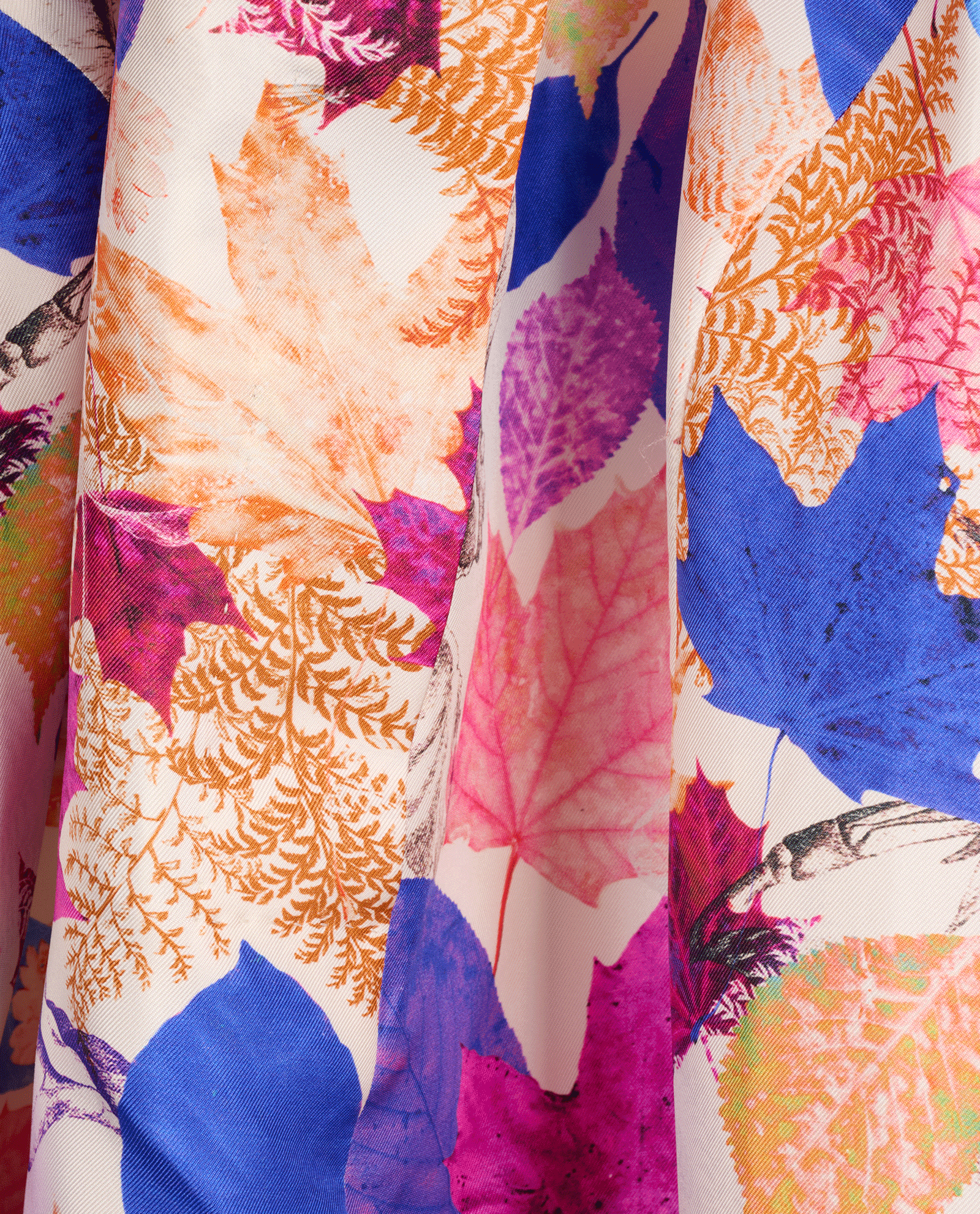 Louis Vuitton Leaf Print sleeveless Blouse, &pound;150, Clothing, Blue/Purple/White, Silk, Other view