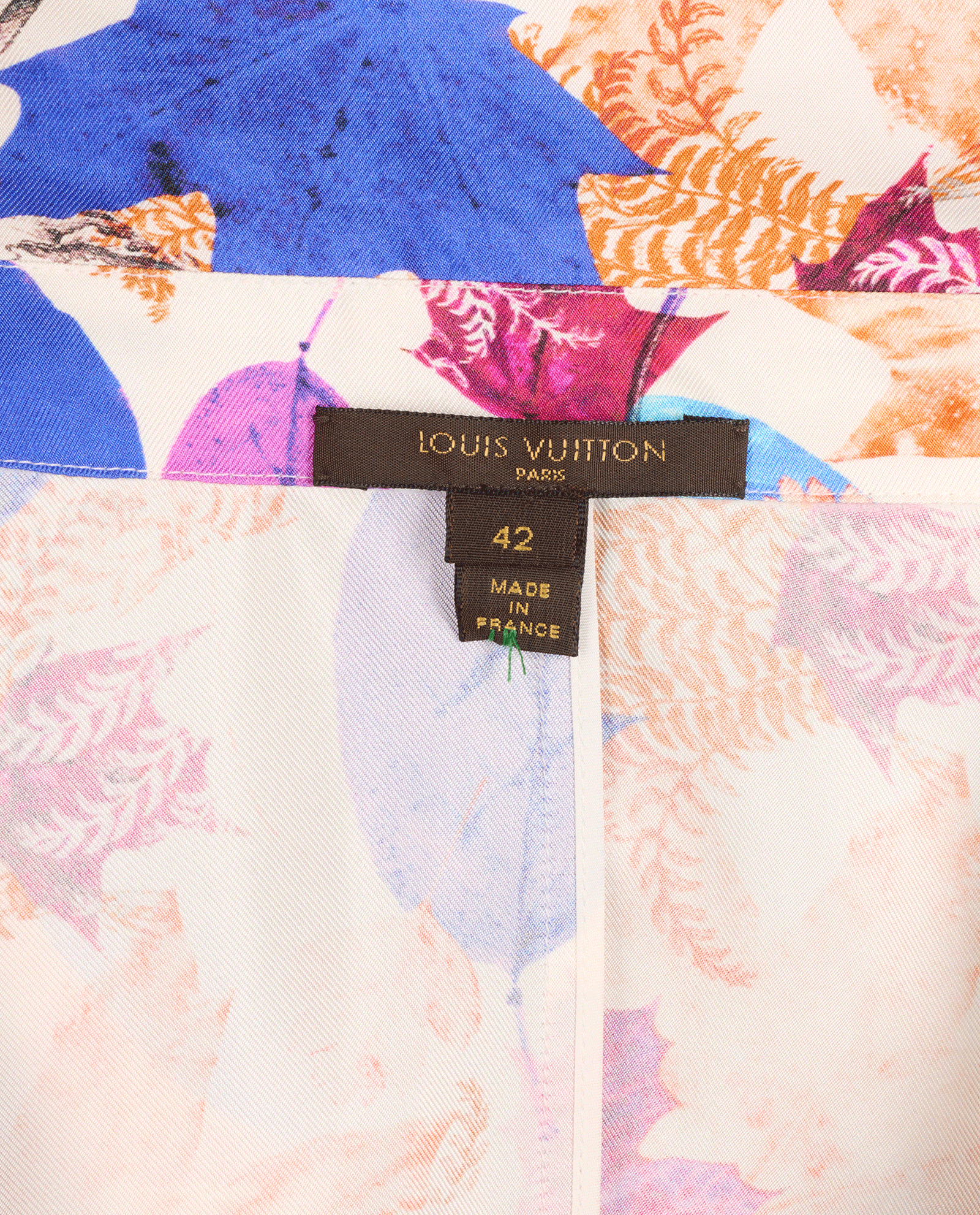 Louis Vuitton Leaf Print sleeveless Blouse, &pound;150, Clothing, Blue/Purple/White, Silk, Other view