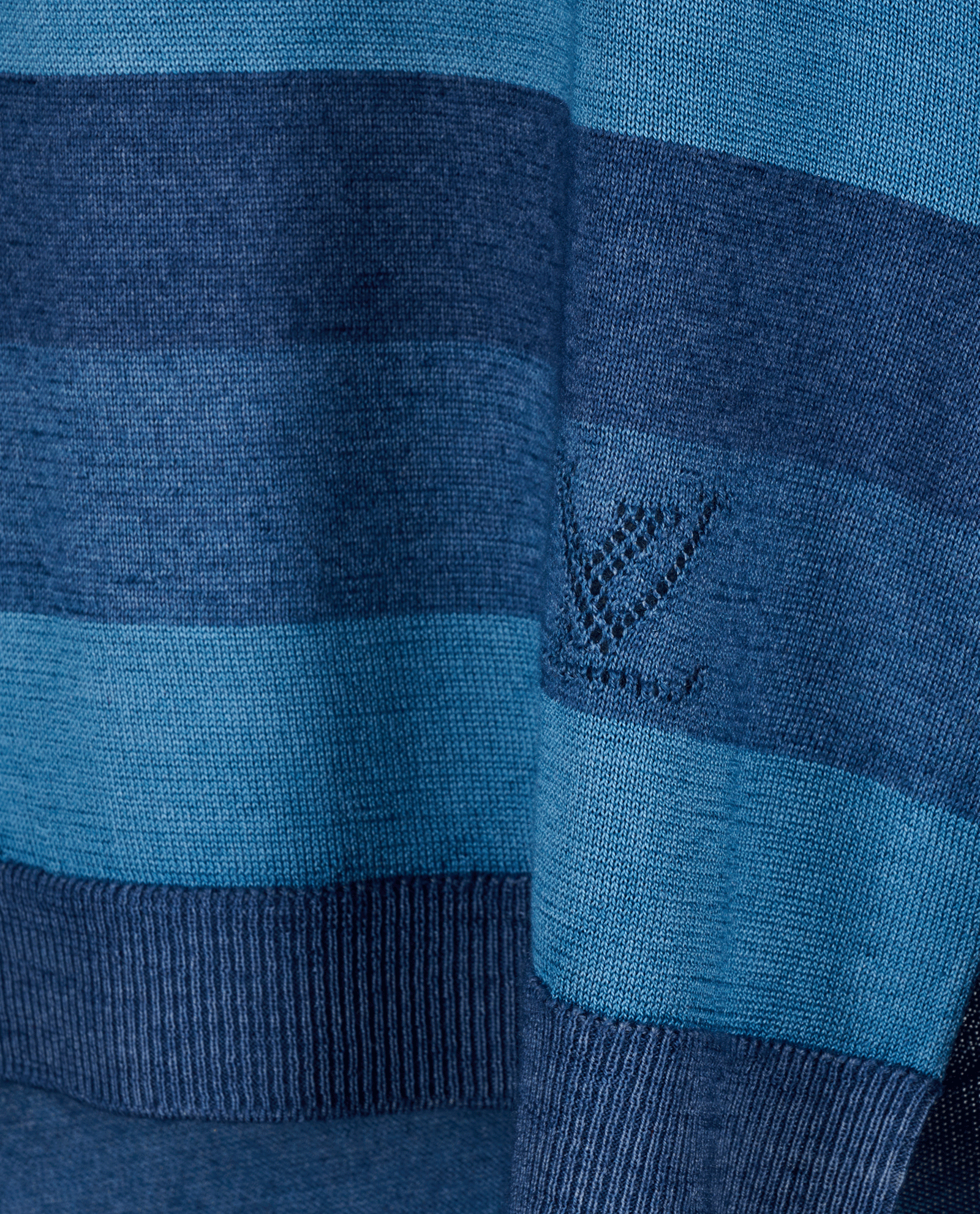 Louis Vuitton Striped Short Sleeve Top, &pound;180, Clothing, Blue, Wool, Other view