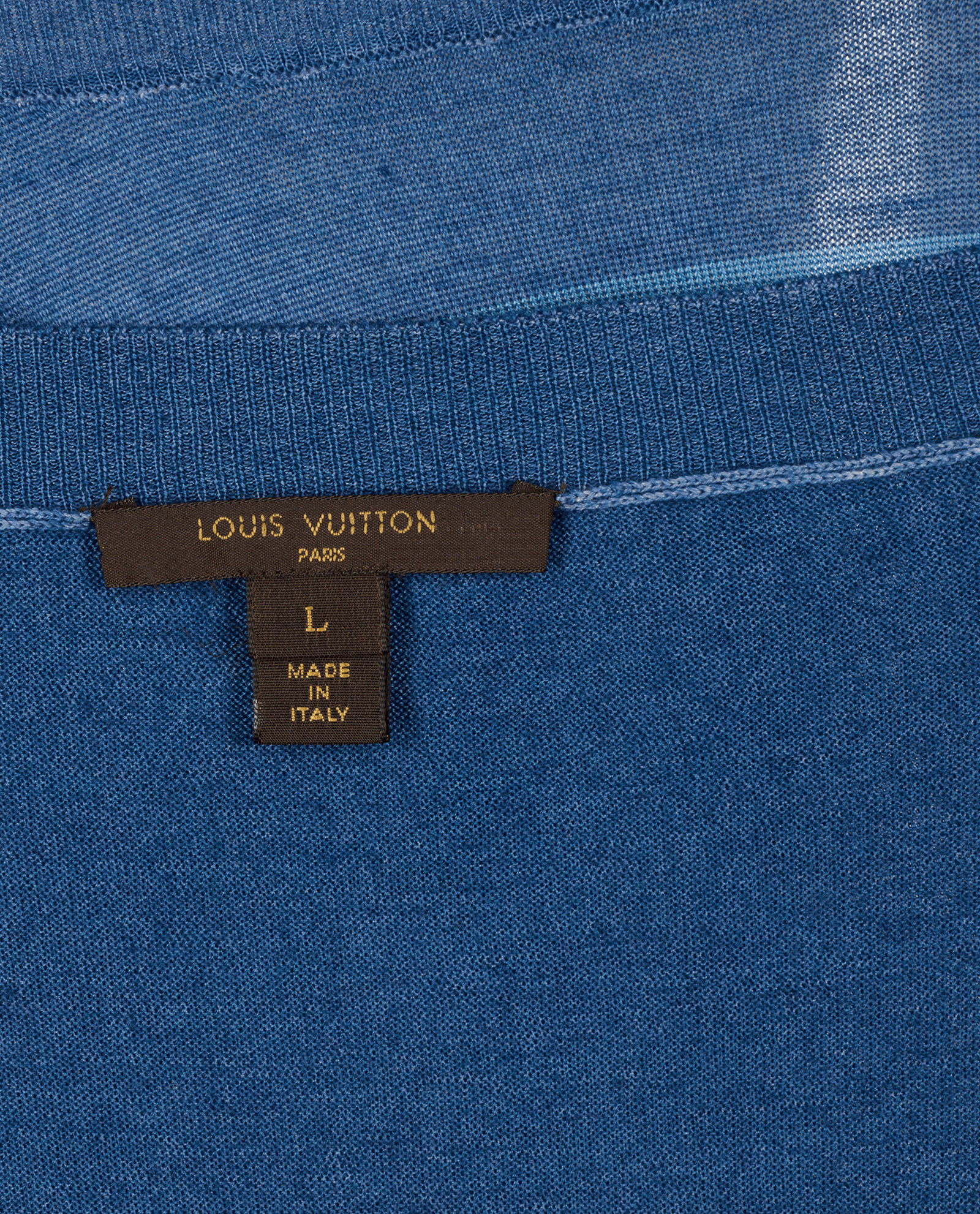 Louis Vuitton Striped Short Sleeve Top, &pound;180, Clothing, Blue, Wool, Other view