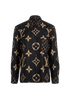 Louis Vuitton Monogram Shirt, &pound;495, Clothing, Black/Brown, Silk, Front view