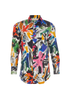 Marni Frayed Hem Paint Stroke Shirt, front view