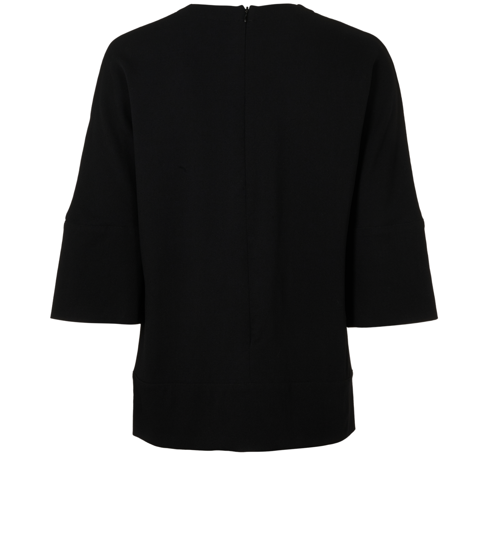 Marni Short Sleeved Blouse, &pound;40, Clothing, Black, Wool, Back view