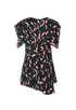 Marni Abstract Print Asymmetric Top, back view