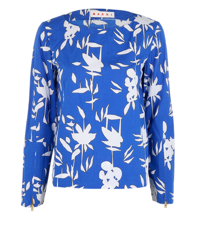 Marni Floral Blouse, front view