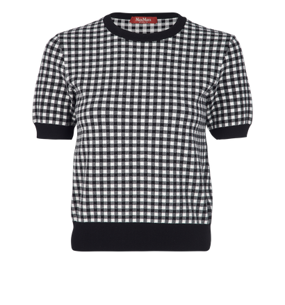 Max Mara Studio Crop Top, £140, Clothing, Black/White, Viscose, Front view