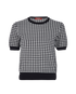 Max Mara Studio Crop Top, £140, Clothing, Black/White, Viscose, Front view