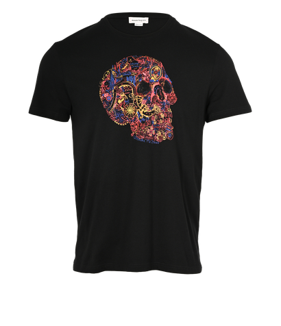 Alexander McQueen Skull T-Shirt, £130, Clothing, Black, Cotton, Front view
